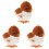 3Pièces Jouets À Remonter Moineau Peluche Pour Bébé 3