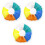 150Pièces Tees Golf 78Mm Multi Usage Couleurs 3