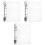 3Pièces Protège-Notes Transparent A5 Souple Plastique 5
