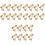 24Pièces Bases Clips Boucles D'oreilles Dorées Accessoires Décoration 4