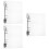 3Pièces Protège-Notes Transparent A5 Souple Plastique 9