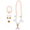 2Ensembles Accessoires Bébé Collier Bracelet Anneau Style Doux 11