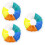 150Pièces Tees Golf 78Mm Multi Usage Couleurs 7