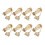 24Pièces Bases Clips Boucles D'oreilles Dorées Accessoires Décoration 1