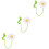 3Pièces Déco Crochet Accessoires Suspendus Décoratifs 5