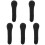 5Pièces Sacoche Microphone Durable 600D Nylon Noir Transport Facile 4