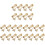 24Pièces Bases Clips Boucles D'oreilles Dorées Accessoires Décoration 8