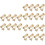 24Pièces Bases Clips Boucles D'oreilles Dorées Accessoires Décoration 5