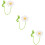 3Pièces Déco Crochet Accessoires Suspendus Décoratifs 8