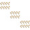 24Pièces Bases Clips Boucles D'oreilles Dorées Accessoires Décoration 6