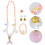 2Ensembles Accessoires Bébé Collier Bracelet Anneau Style Doux 8