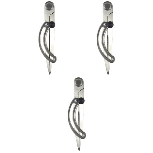 3Pièces Diviseur Cuir Acier Carbone Argent Pour Bricolage 2