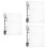 3Pièces Protège-Notes Transparent A5 Souple Plastique 8