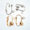120Pièces Boucles D'oreilles Clip Couleurs Variées 9