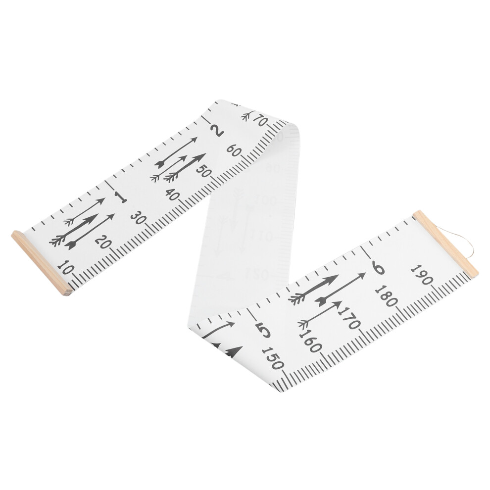 Iplusmile 5Pcs Growth Chart For Kids White Wood Fabric Height Wall Ruler