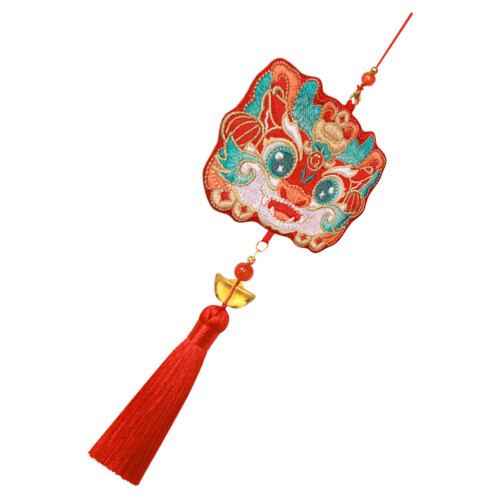4Pièces Sachets Suspension Chinois Multicolores Tissu 2