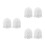 6Pièces Têtes Blanches Fixation Stable Pour Usage Salle De Bain 3