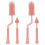 4Pièces Brosse Nettoyage Silicone Rose Usage 2