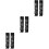 3Pièces Doigts Longs En Dacron Pour Hiver Cozy 5