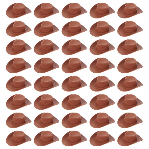 400Pièces Petits Chapeaux Mini Pour Maison De Marron Plastique