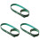 3Pièces Support Tasse Cuir Vert Portable Ajustable Pour Usage Cuisine 2