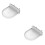2Pièces Porte-Enceinte Plastique Pour Installation Murale WiFi 8