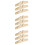 9Pièces Accessoire Paravent Bois Beige Solide Pour Séparation Pièces 9