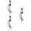 3Pièces Diviseur Cuir Acier Carbone Argent Pour Bricolage 7