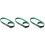 3Pièces Support Tasse Cuir Vert Portable Ajustable Pour Usage Cuisine 3