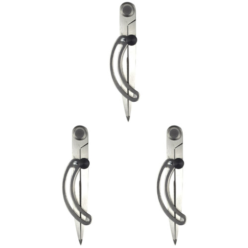 3Pièces Diviseur Cuir Acier Carbone Argent Pour Bricolage 1