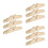 9Pièces Accessoire Paravent Bois Beige Solide Pour Séparation Pièces 10