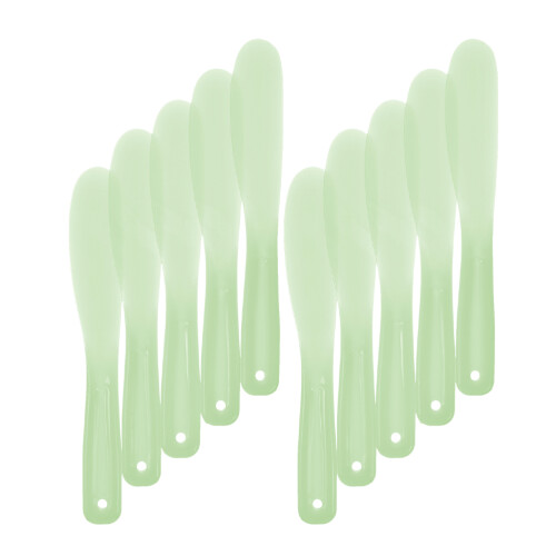 80Pièces Spatules Vertes Silicone Multiusage Pour Cosmétiques Mixage 1