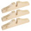 9Pièces Accessoire Paravent Bois Beige Solide Pour Séparation Pièces 1