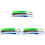 3Pièces Chaussure Horns Transparente Accessoires Multicolores 2