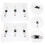 4Pièces Fixation Pieds Confortable Amovible Pour Chaises 7