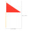 24Pièces Drapeaux Marqueurs Triangulaires Rouge En Bambou Polyester 4