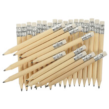 200Pièces Crayons Bois Courts Beige Avec Pour Et