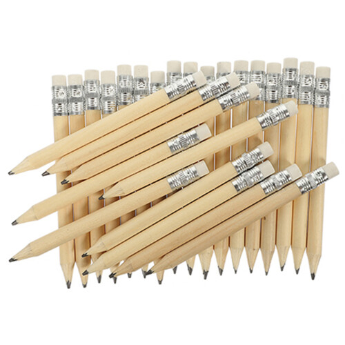 200Pièces Crayons Bois Courts Beige Avec Pour Et