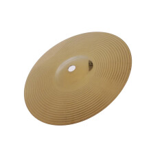 8' Splash Cymbal and 10' Crash Cymbal Brass Alloy for Drum Set, Bright Clear Tone, Golden