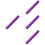 4Pièces Boîtes Cachées Violet Aluminium Stockage 8