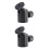 2Pièces Support Noir Mini Tête Bille Rotative 360 5