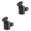 2Pièces Support Noir Mini Tête Bille Rotative 360 3