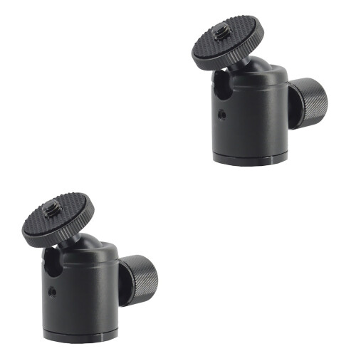 2Pièces Support Noir Mini Tête Bille Rotative 360 2