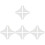 4Pièces Règle Couture Quilting Transparente Résistante En 4