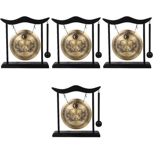 4Pièces Gong De Bureau En Déco Vintage Maillet 2