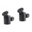 2Pièces Support Noir Mini Tête Bille Rotative 360 4