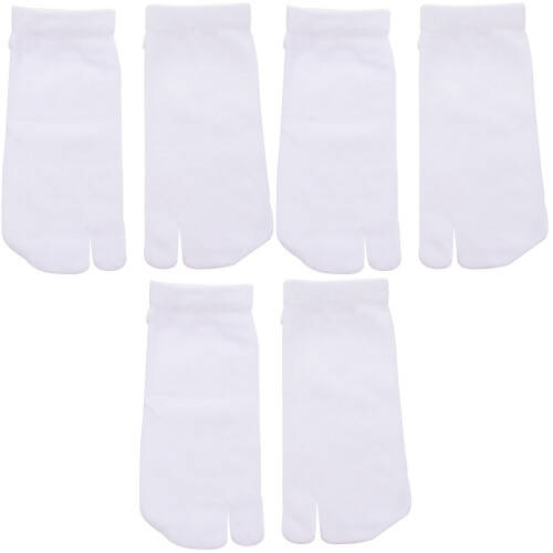 3Paires Hommes Blanches Coton À Orteils Séparés 2