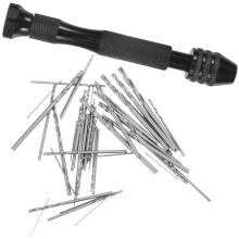 1Ensemble Outil Perceuse Manuelle En Métal Avec Forets Pour Artisanat