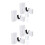 2Paires Support De En Bois Pour Maison, Mur Multifonction 7