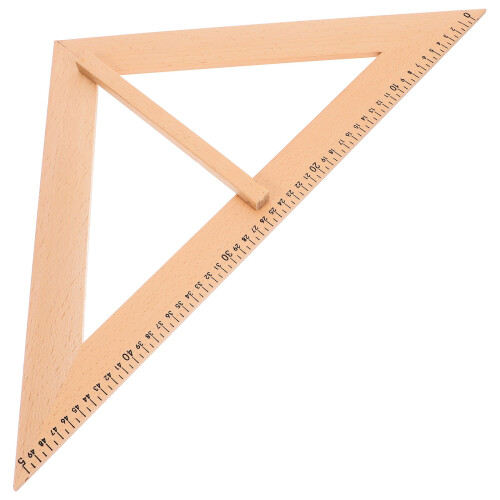 3Pièces Règle Bois Pour Enseignement Outils Usage Maison